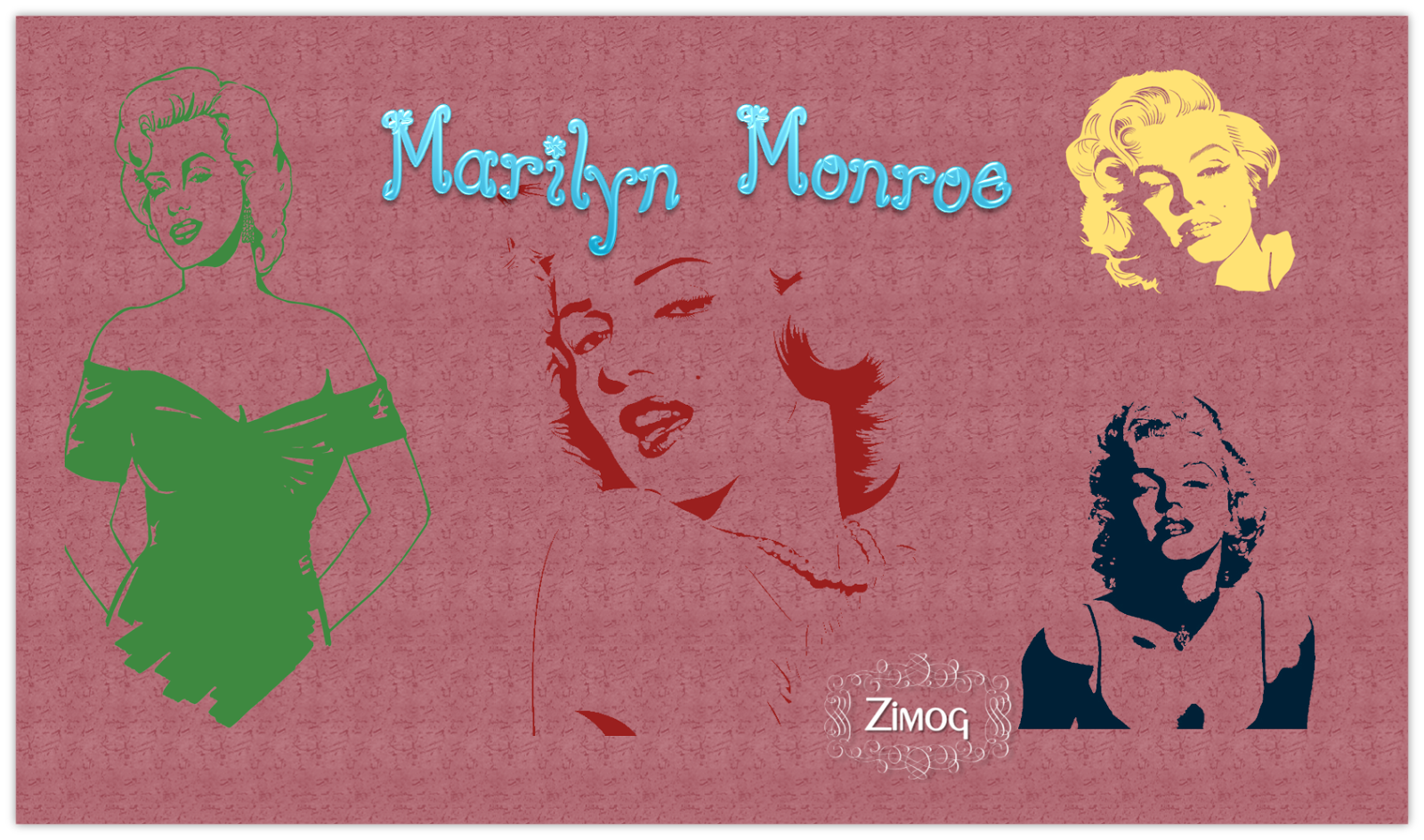 Zimog: Wallpaper Marilyn Monroe Rosa