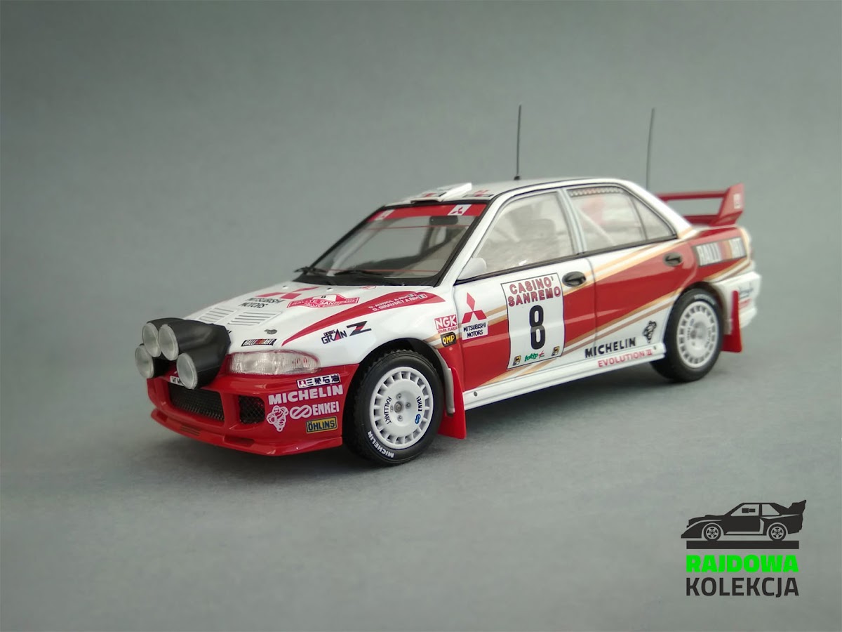 HPI Racing Mitsubishi Lancer EVO III, Rajd Sanremo 1996 HPI Racing Mitsubishi Lancer EVO III, Rajd Sanremo 1996