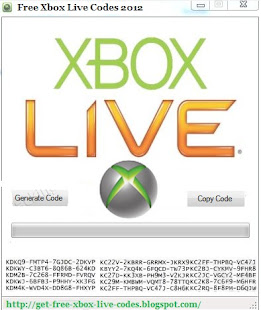 GET FREE XBOX LIVE CODES: Download Xbox Live Codes For Free.