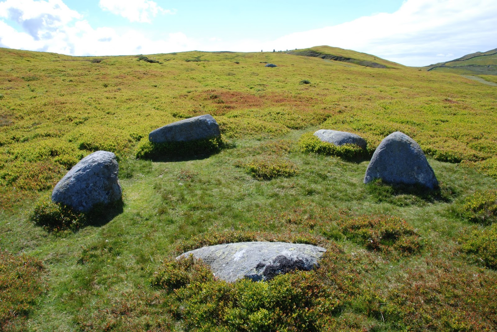 A walk amongst the stones the recumbant Tal Y Fan and it's associated