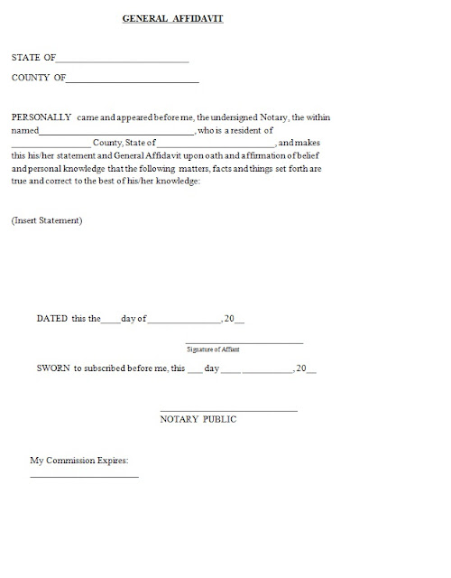 general-affidavit-template-sample