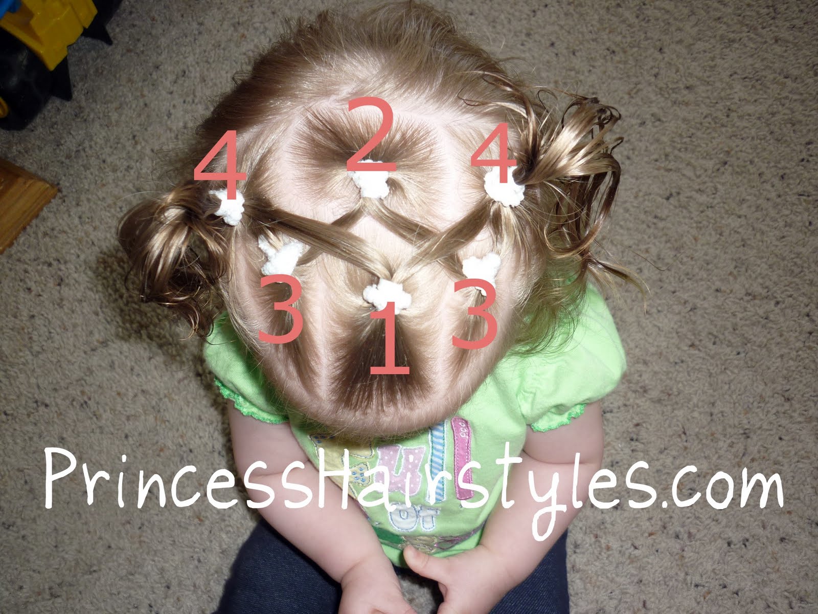 Baby Hairstyles - Criss Cross Pigtails | Hairstyles For Girls - Princess  Hairstyles