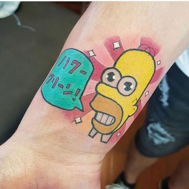 Tatuagens do Homer Simpson Tatuagens do Homer Simpson