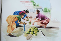 composition figure human pictorial bfa water applied second