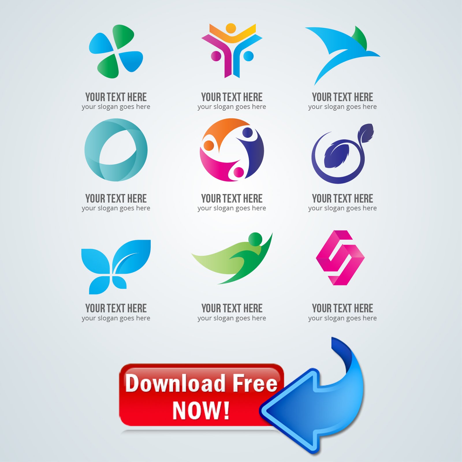 9 logo templates illustrator free download
