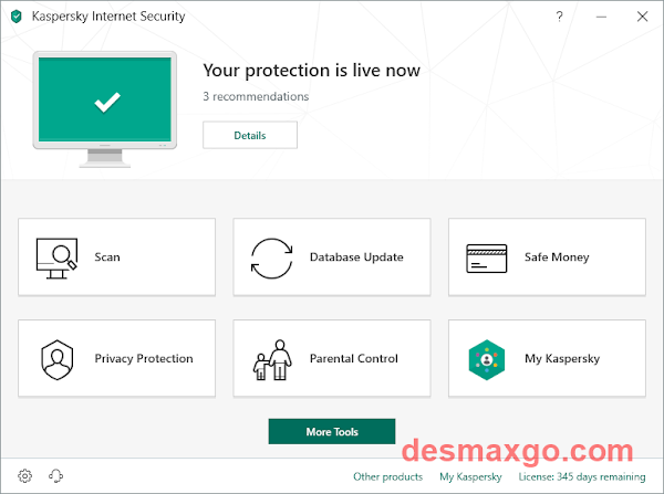 Kaspersky Internet Security 2019 licencia gratis - cap 1