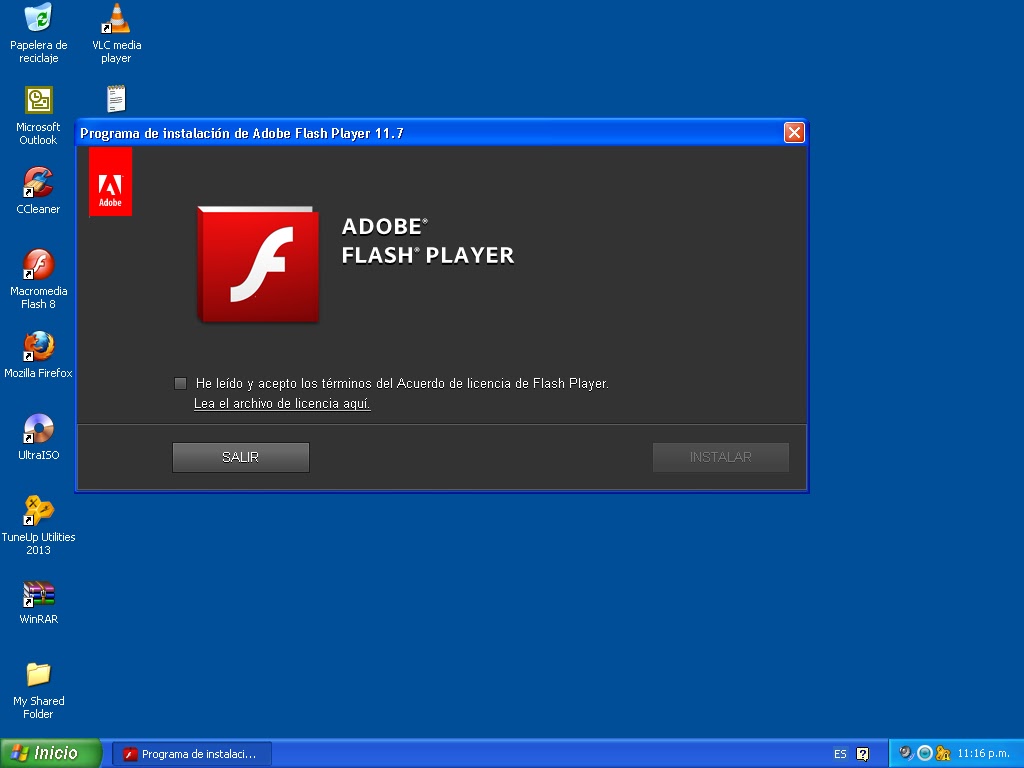 Adobe Flash Player Version 11.7.700.169 Via SkyDrive
