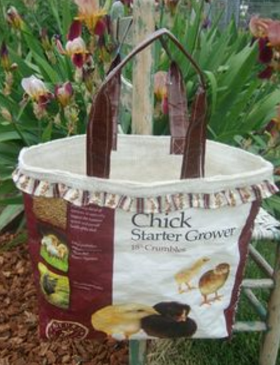 Feed Sack Tote Bags made from recycled feed sacks and materials Part 2