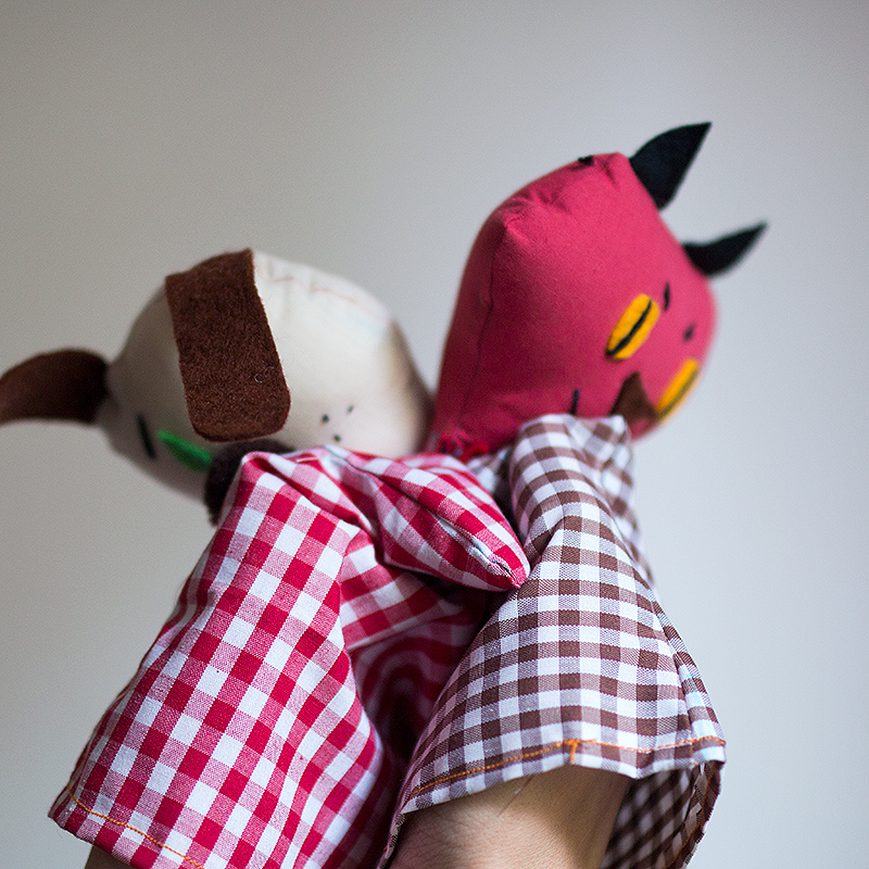 misako mimoko: DIY RETRO HALLOWEEN HAND PUPPETS