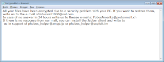 Phobos Ransomware note записка Phobos Ransomware note записка