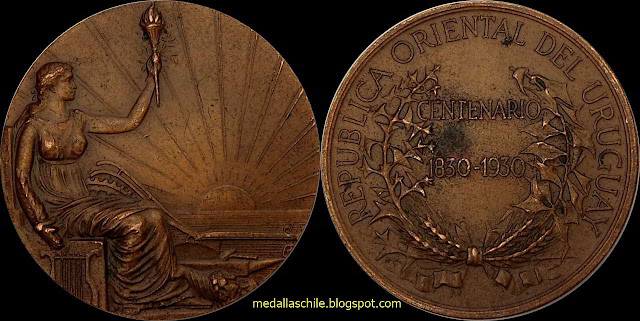 Medallas Centenario de la Constitución del Uruguay de 1830