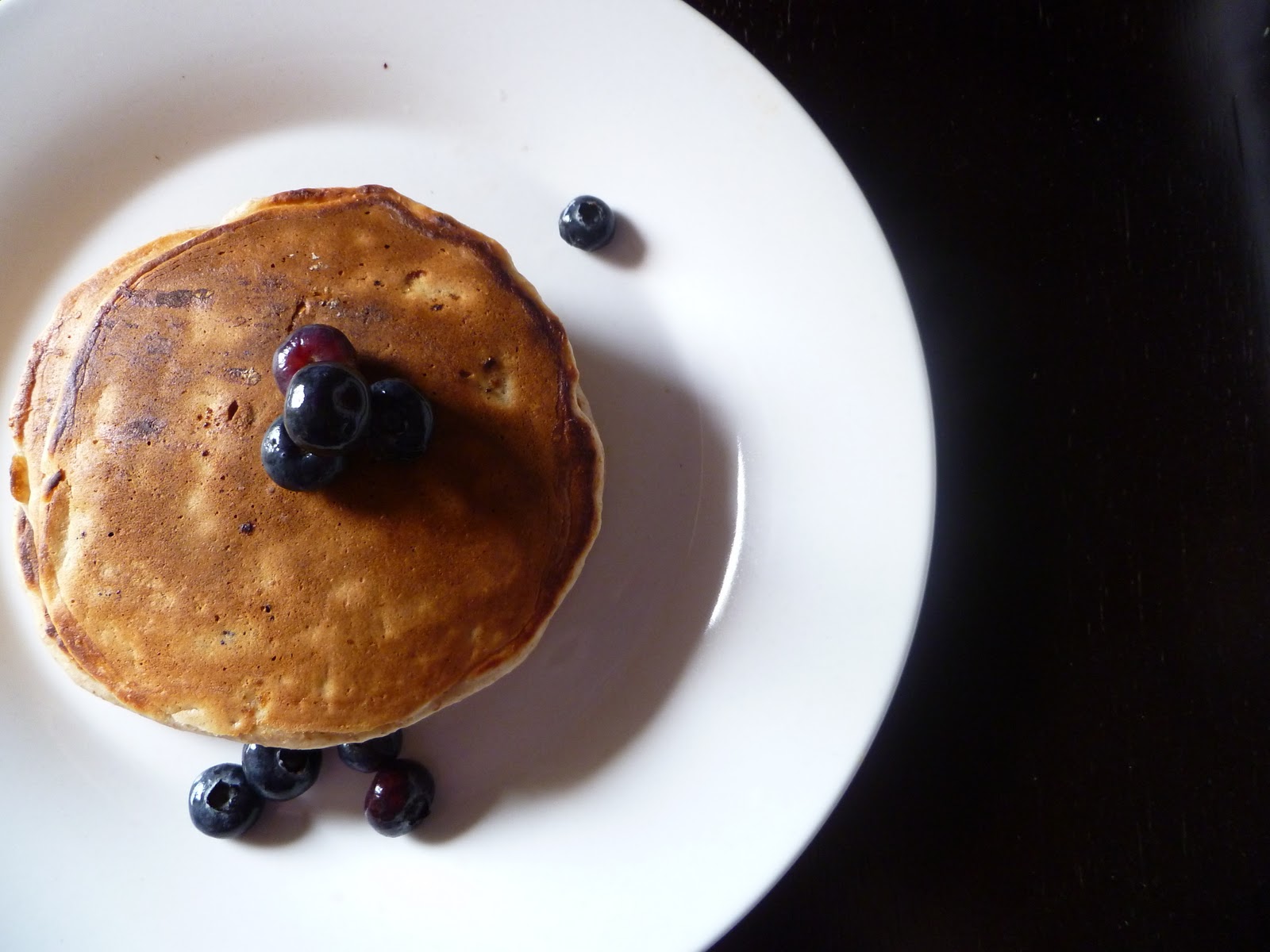 The Gourmet Student Whole Wheat Yogurt Banana Blueberry Pancakes