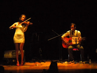 Frans Banfield e Patricia Moon na homenaxe a Celso Emilio Ferreiro en Vigo