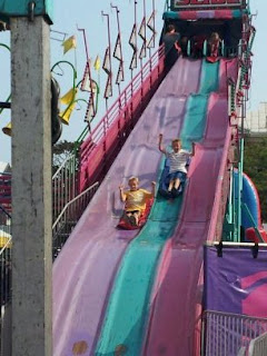 Rides at the CNE summer, Toronto, slide, kids