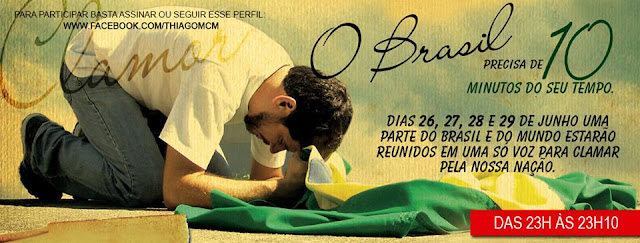 Cristãos se mobilizam pela internet para orar pelo Brasil