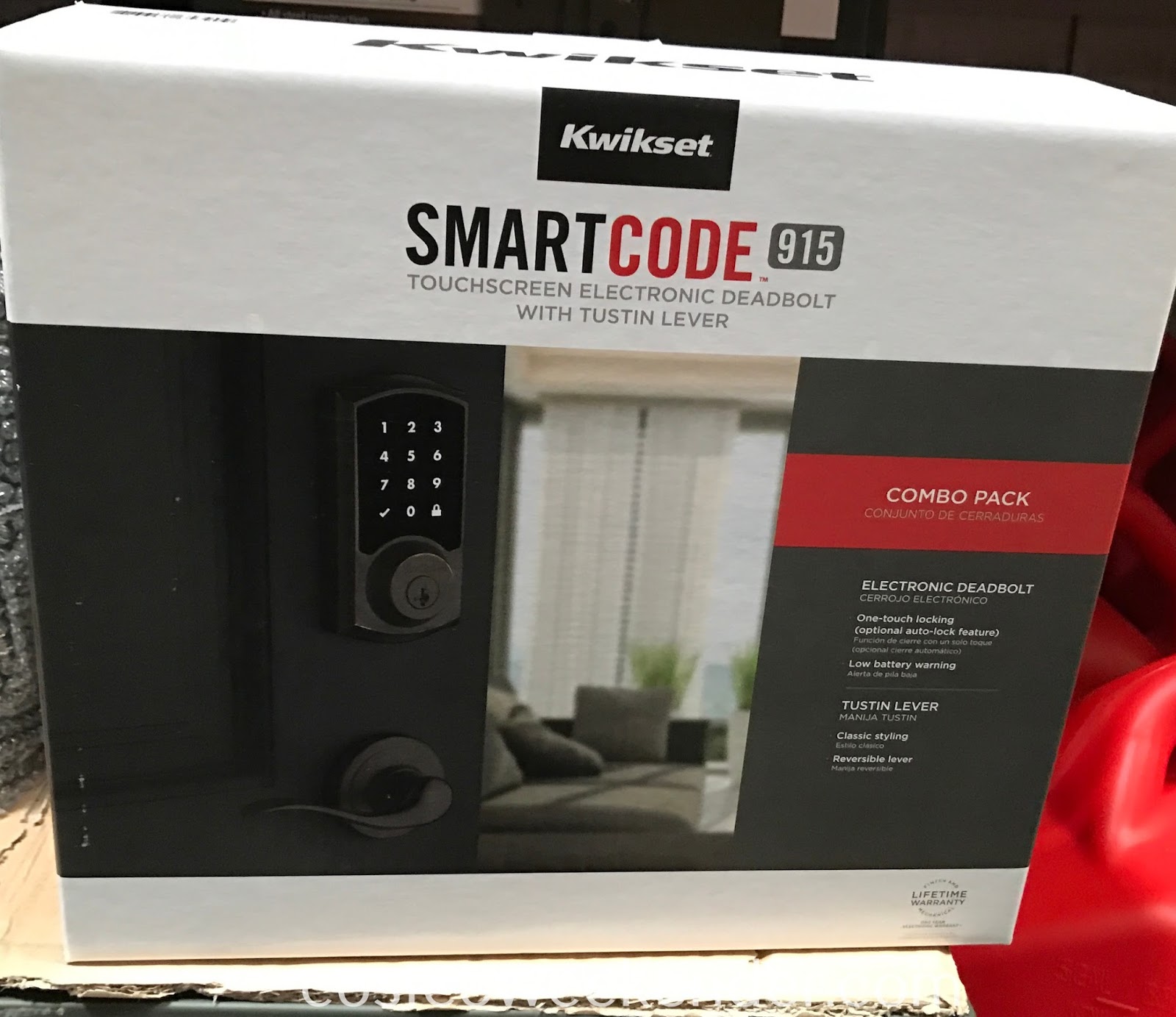 Kwikset SmartCode 915 Touchscreen Electronic Deadbolt with Tustin Lever