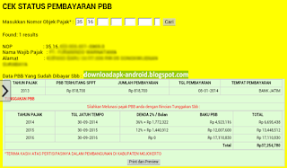 Cara Cek PBB Online Cek pajak Bumi dan Bangunan Android