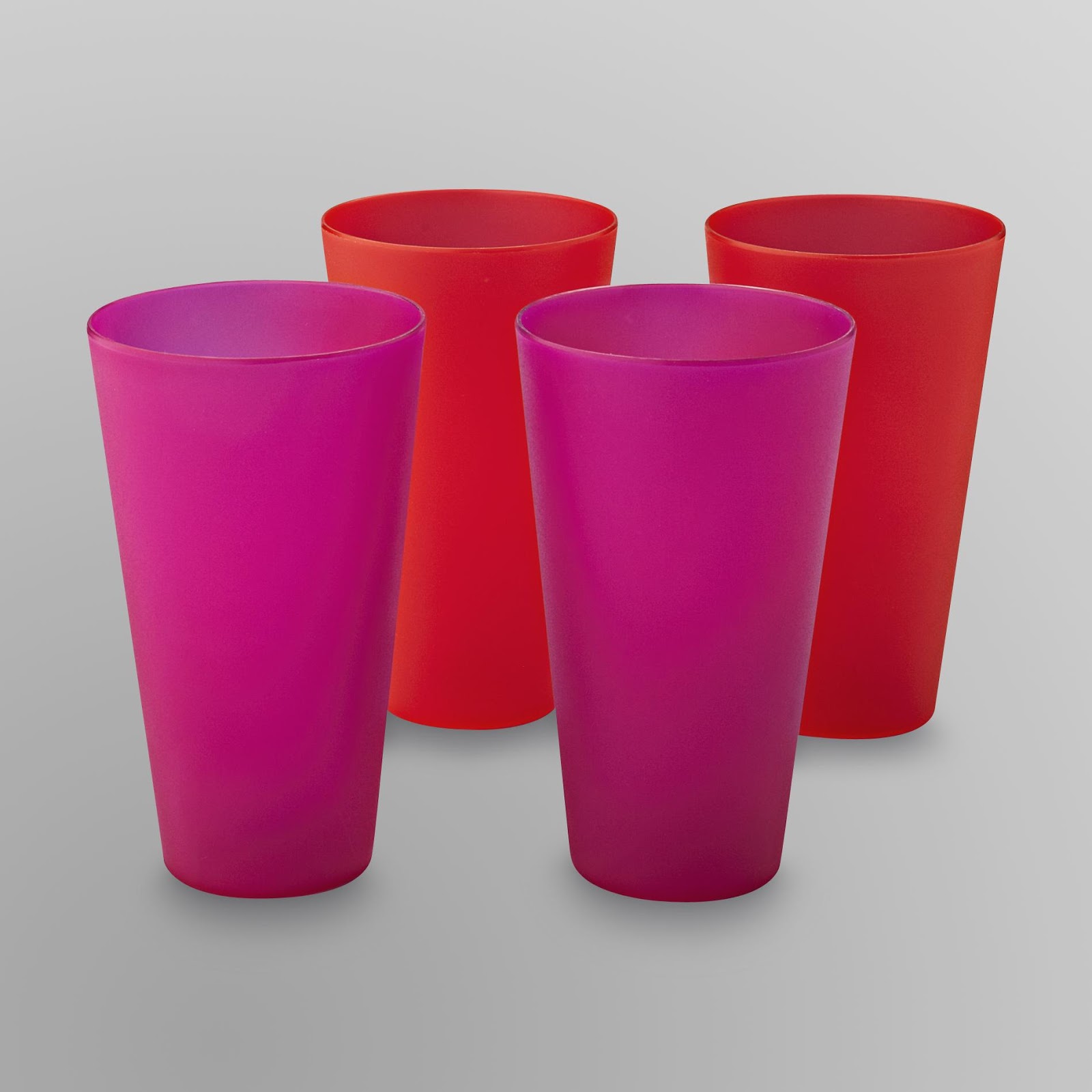 4 pack plastic tumblers 1.00 w/ free in store pick up (or
