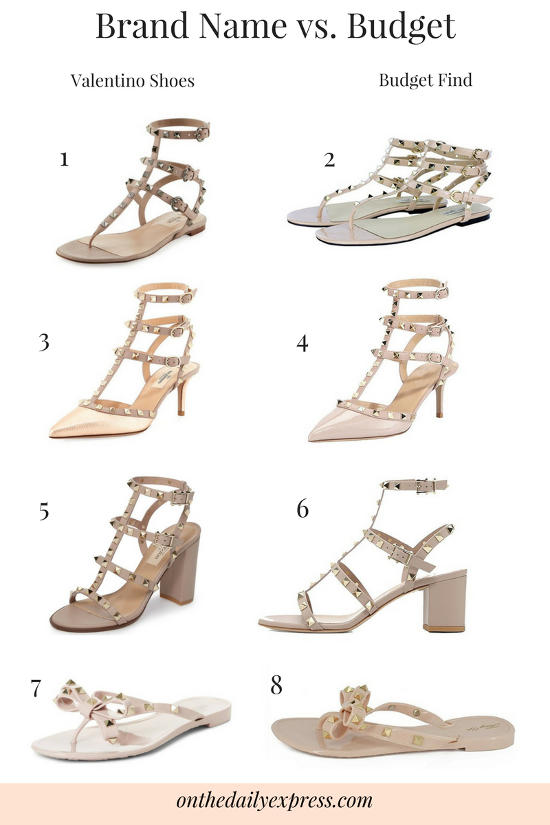 valentino studded flats dupe