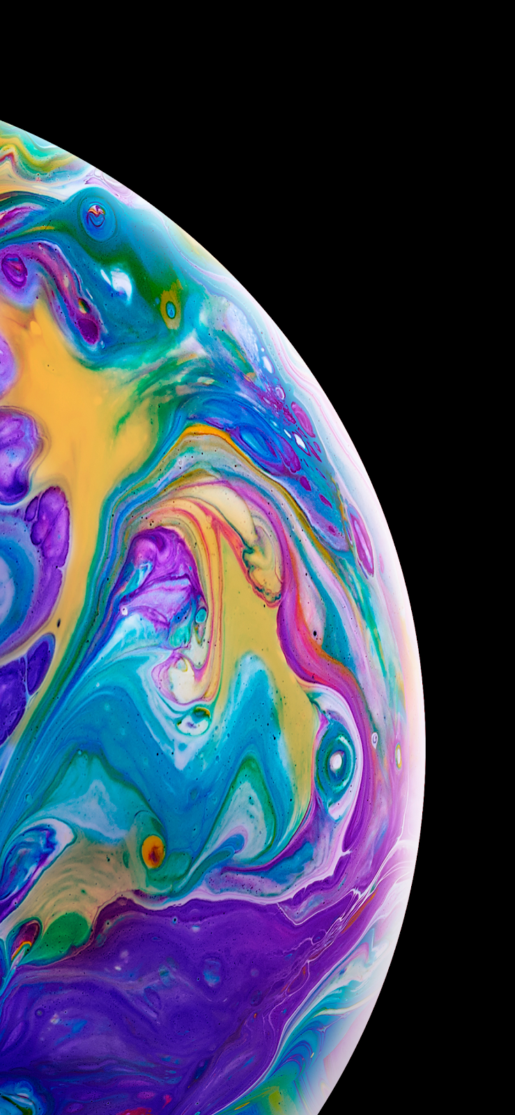 Another colorful bubble (iPhone X)