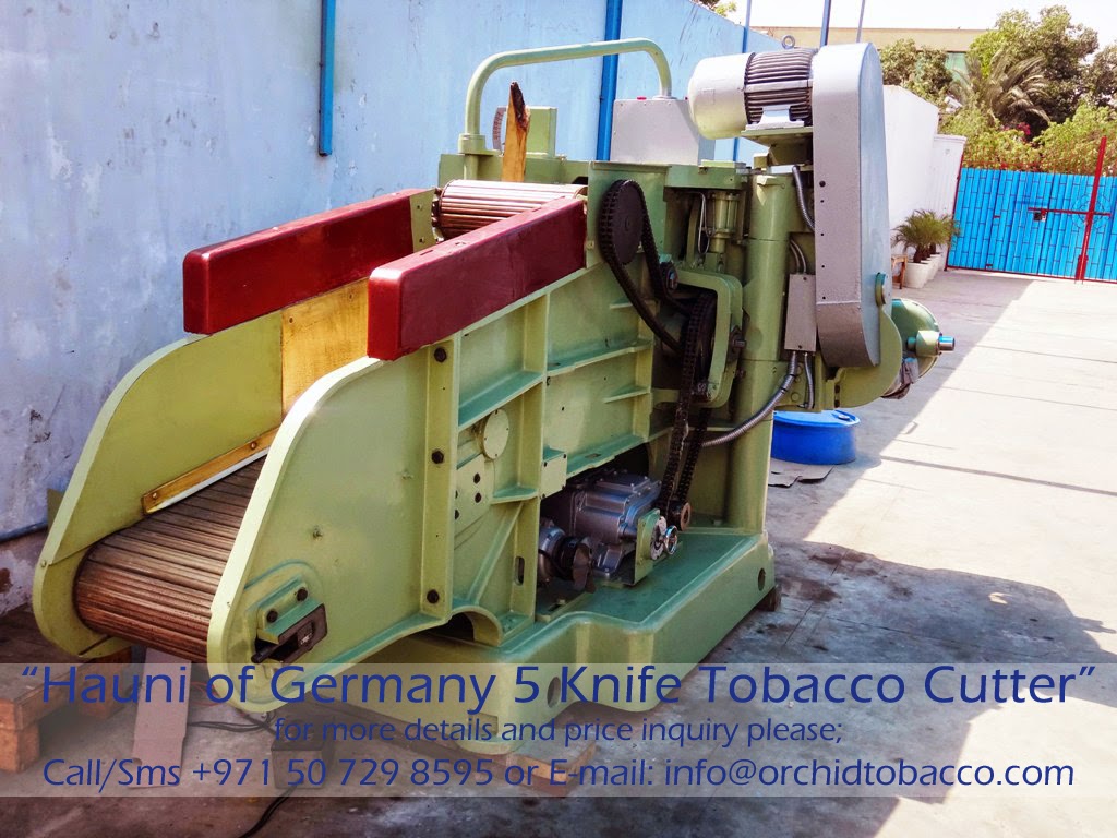 Hauni of Germany 5 Knife Tobacco Cutter Call or Sms +971 50 729 8595