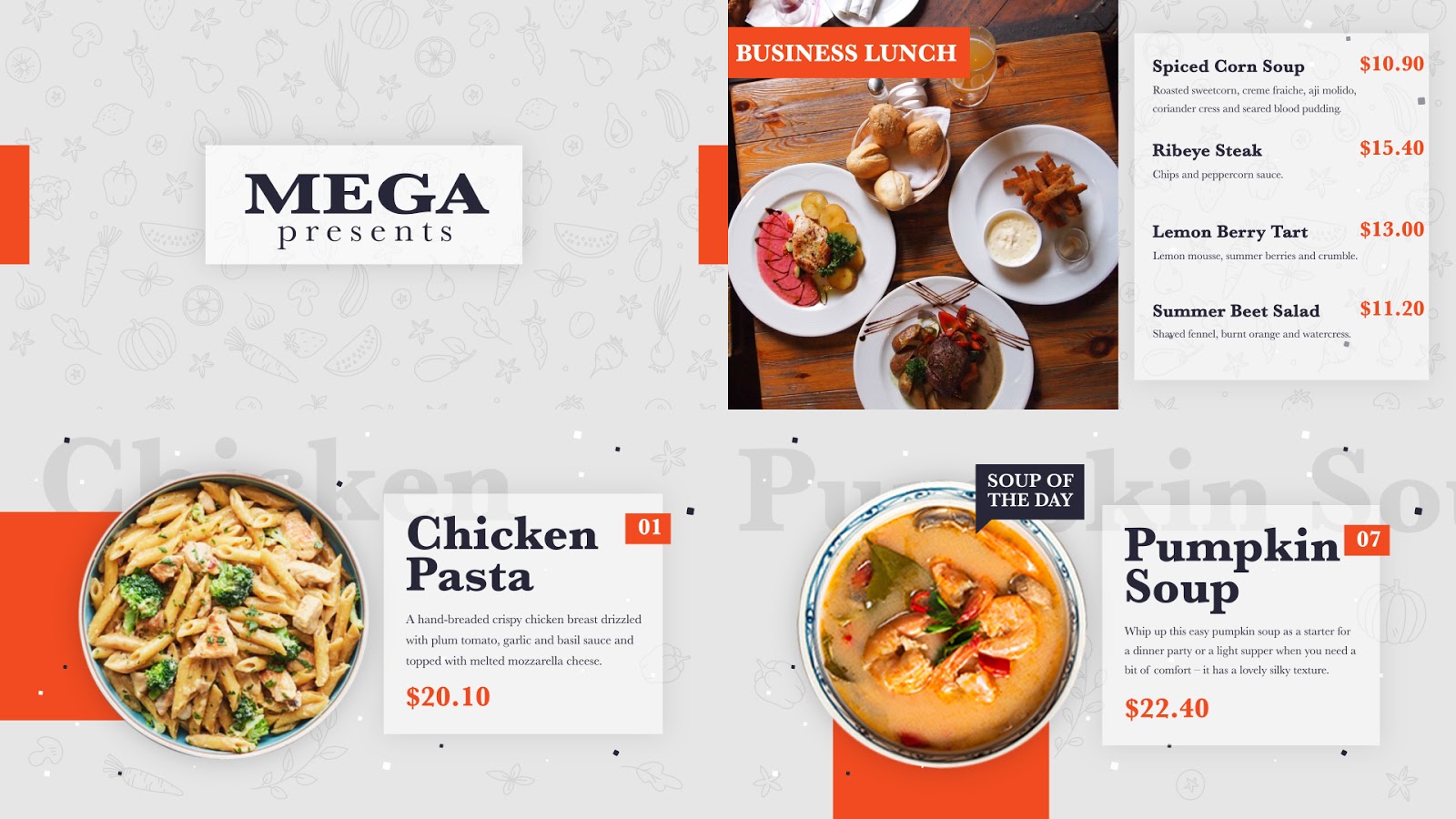 restaurant menu after effects template free download