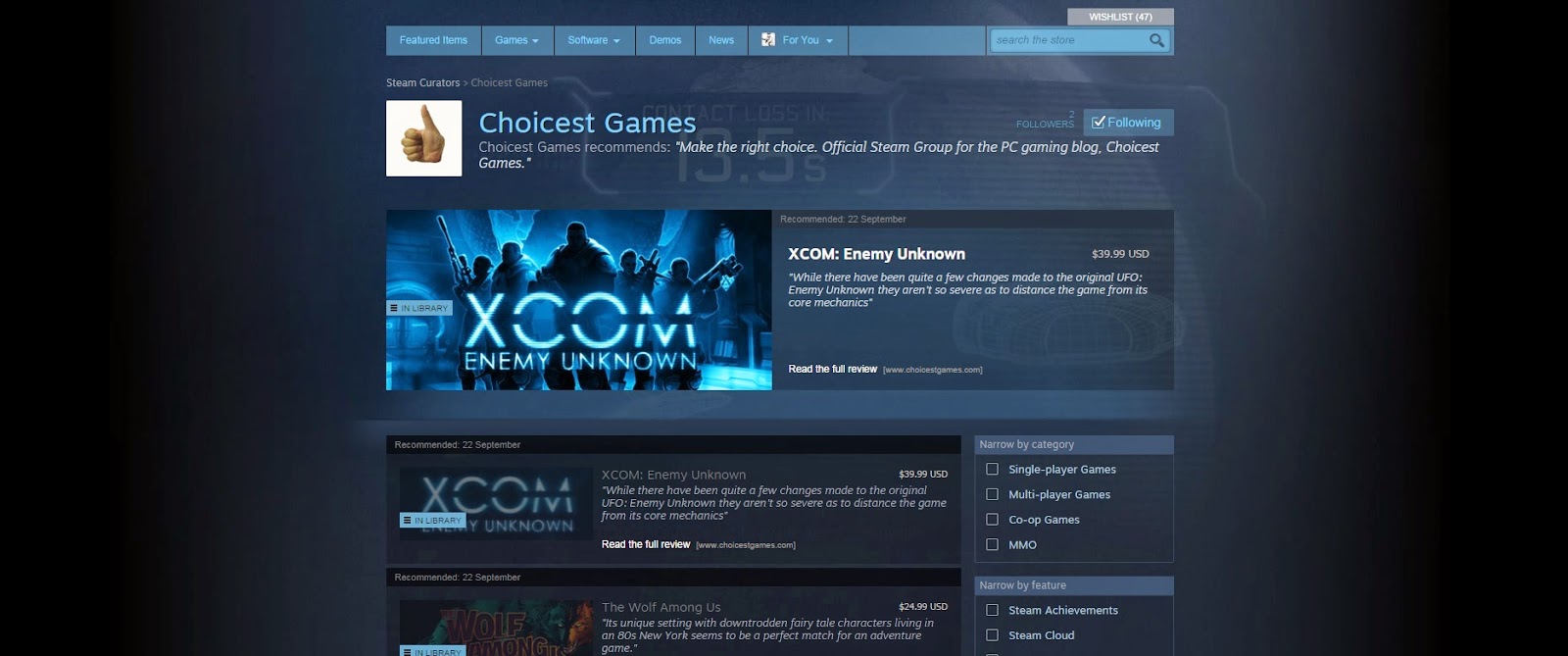 Steam Curator: 4 Player Co-op Games
