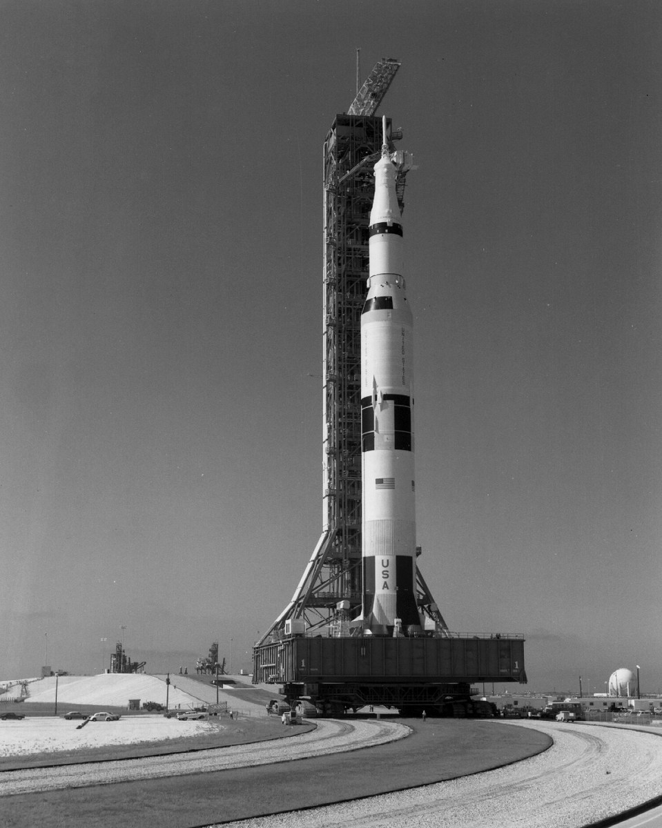 Space UpClose 50 Years Ago Apollo 11 Saturn V Moon Rocket Rolls Out