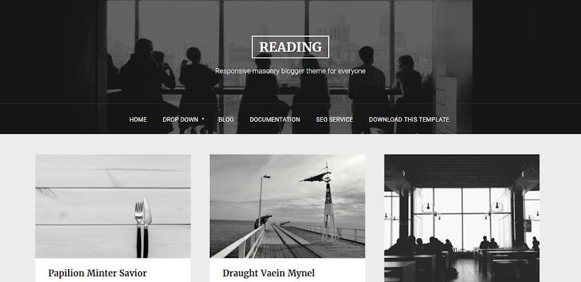Reading Free Blogger Template