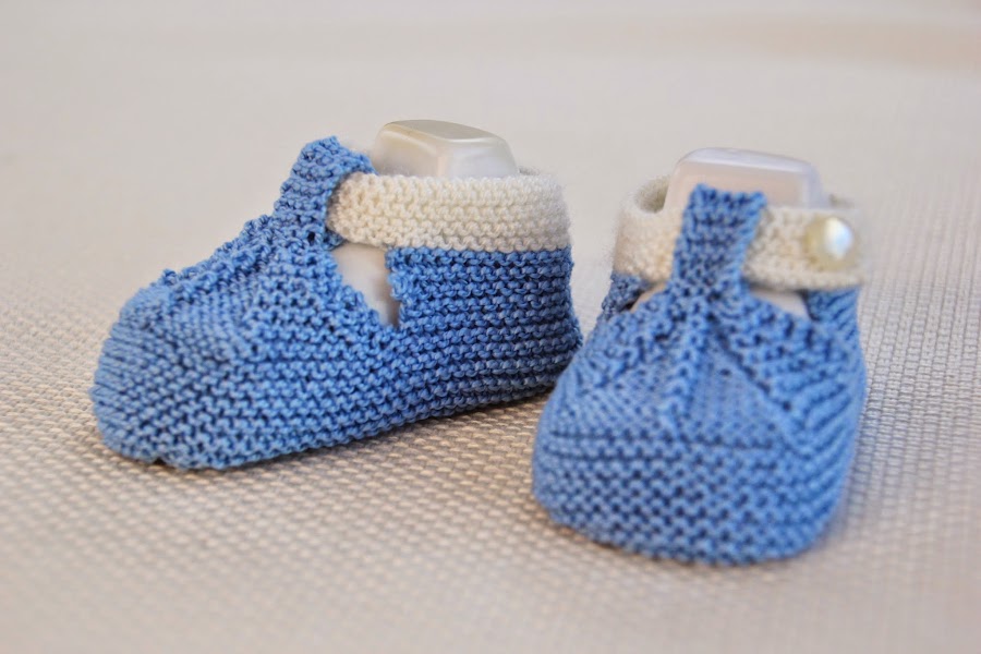 DIY Cómo tejer patucos sandalias bebe con dos agujas