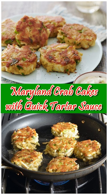 Maryland Crab Cakes with Quick Tartar Sauce Maryland Crab Cakes with Quick Tartar Sauce