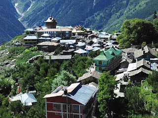 kalpa view of village kalpa at himachal pradesh