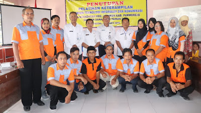 Penutupan Pelatihan TIK Balai Latihan Kerja Purworejo di Desa Ngandagan