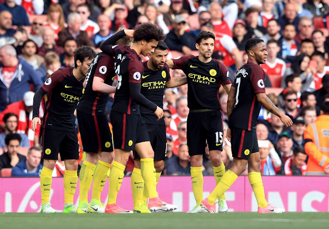 Manchester City deixou de ganhar dois pontos contra o Arsenal em Londres Manchester City deixou de ganhar dois pontos contra o Arsenal em Londres