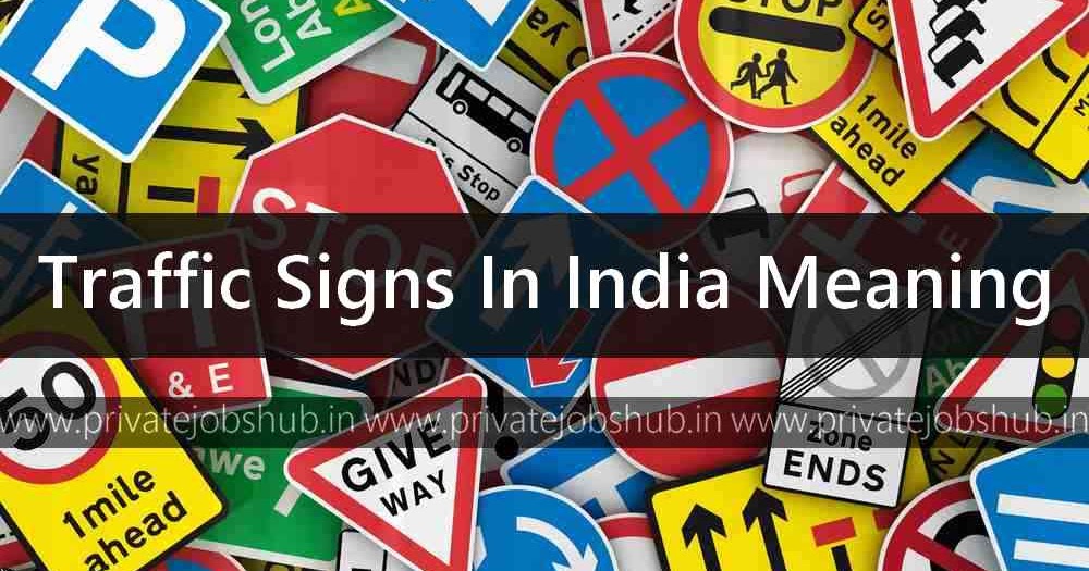 road signs and symbols in india pdf