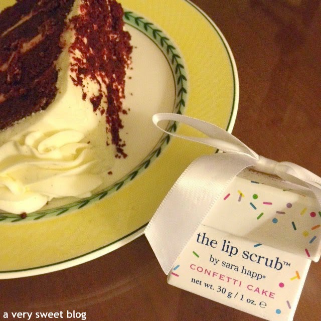Sara Happ The Lip Scrub Exfoliator in Confetti Cake Review and Giveaway A Very Sweet Blog