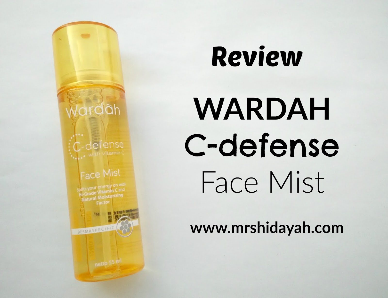 Mrs Hidayah Review Wardah C defense Face Mist Review Wardah C defense Face Mist