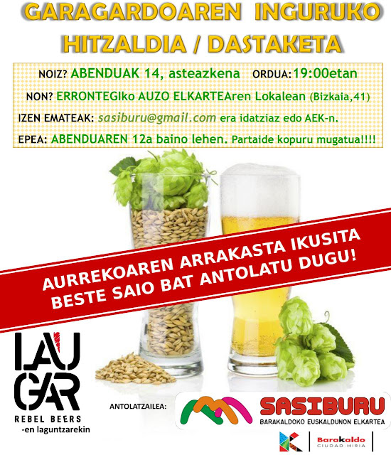 garagardoari buruzko hitzaldi-dastaketa garagardoari buruzko hitzaldi-dastaketa