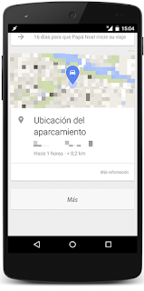 Google te recuerda dónde has aparcado