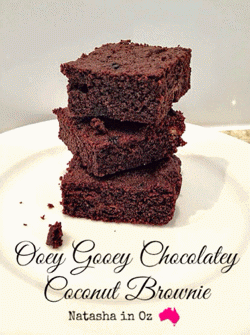Ooey Gooey Chocolatey Coconut Brownie Recipe made with REAL Butter!