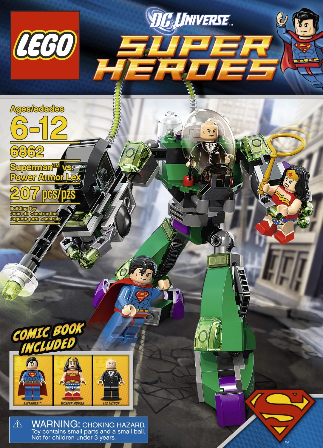 LEGO DC Universe Super Heroes 6862 Lex Luthor Minifigure NEW