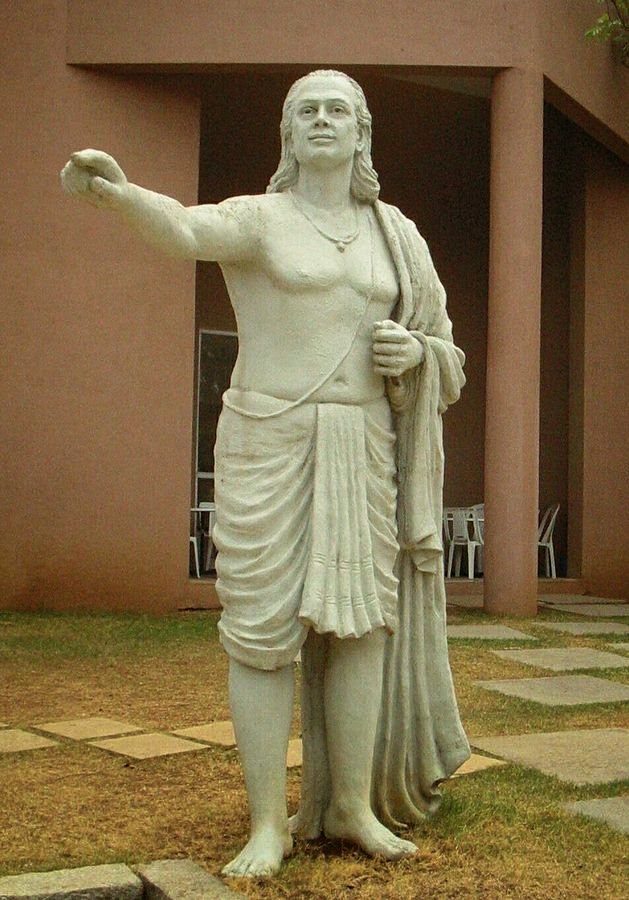 Statue of Aryabhata on the grounds of IUCAA Pune