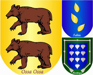 Heráldica Ossa, Montoya, Tobón. Escudo de Familia. Italia, Irlanda, y España