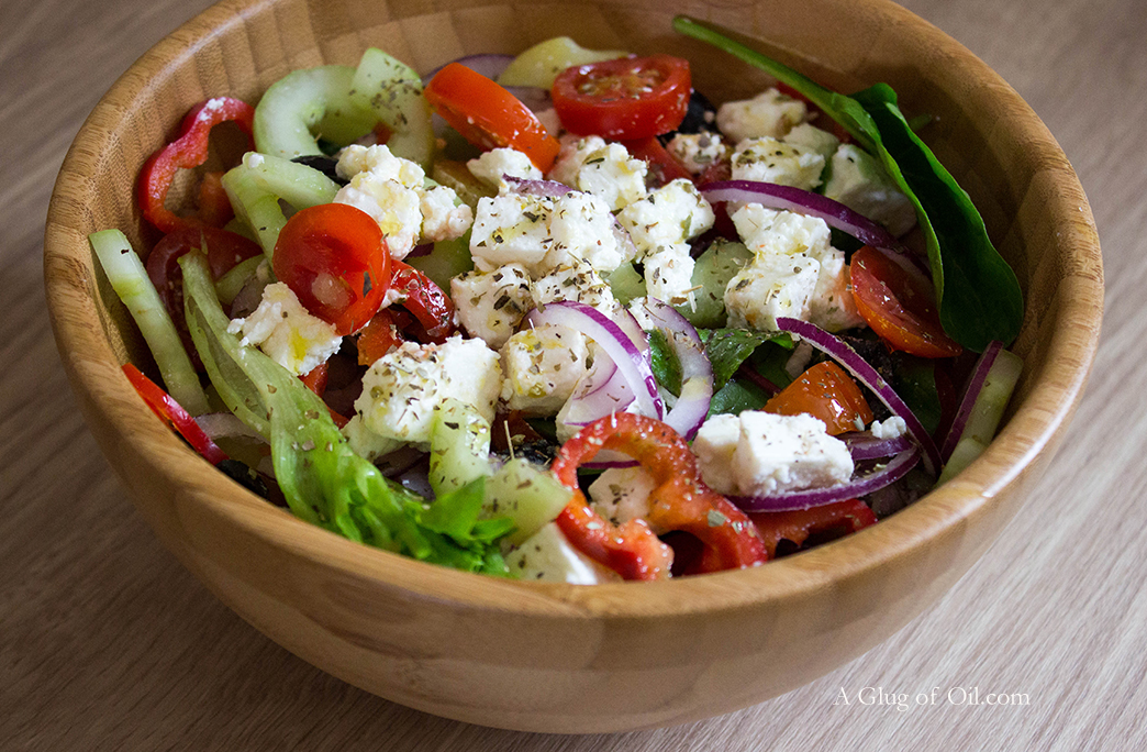 Greek-style Salad with Potatoes Greek-style Salad with Potatoes