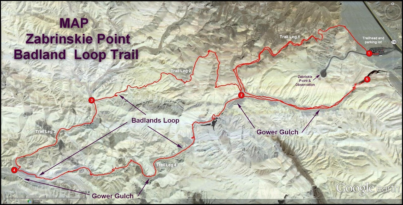 Ken's Photo Gallery Zabriskie Point Badland Loop Trail Death Valley