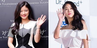 Pakai jumper kembar, Kim Yoo Jung vs Soyu Sistar keren siapa?