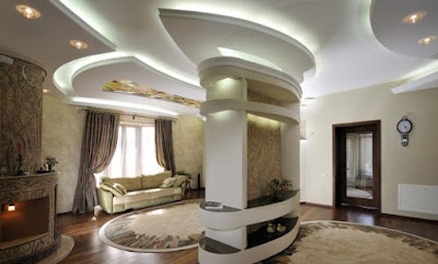false ceiling designs with LED indirect lighting ideas