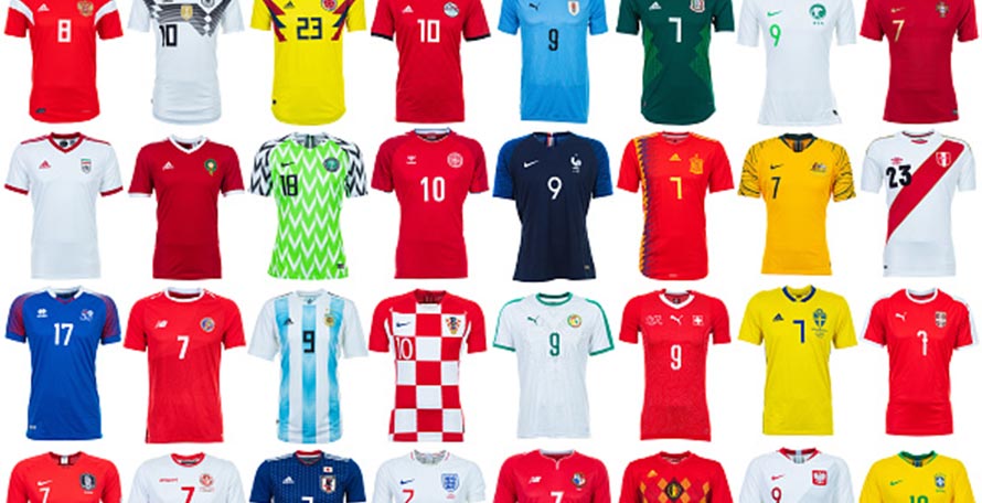 world cup jersey of all teams
