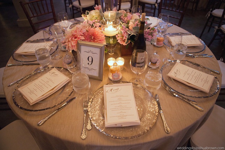 Blush Wedding Reception Tables