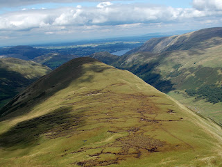 The Nab from Rest Dodd walking in lakeland - the far eastern fells